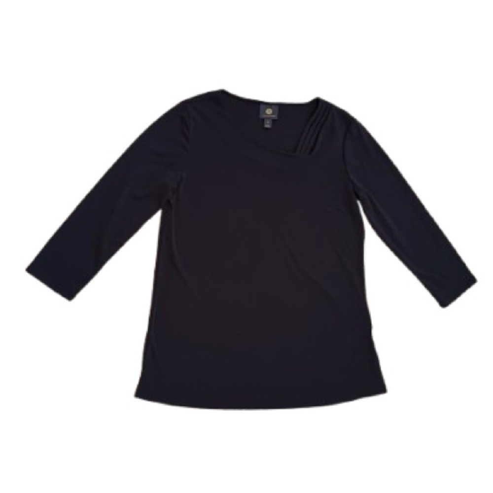 259M NWT Women's 3/4 Sleeve Asymmetric Neckline Jacquard Top - Size:‎ XS